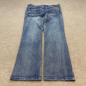 Axel Jeans Mens 36x32 Blue Baggy Y2K Relaxed Straight Stretch Denim Pants